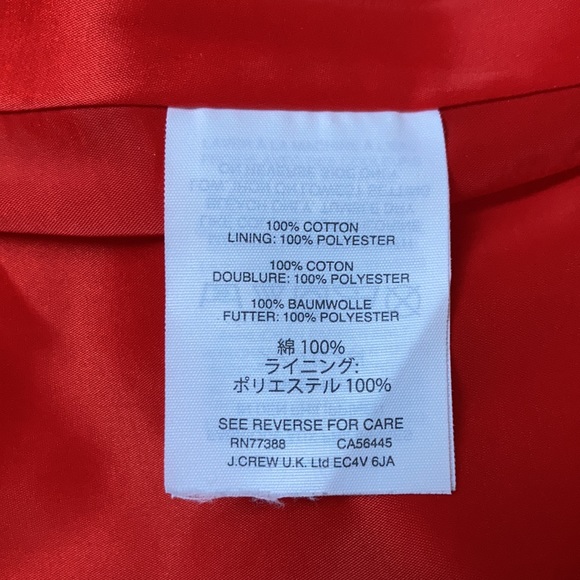 J Crew red corduroy mini skirt 4 - Picture 8 of 11